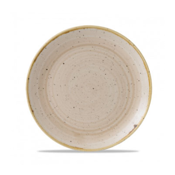 Churchill Stonecast Nutmeg Cream Evolve Coupe Plate 8.67&quot;