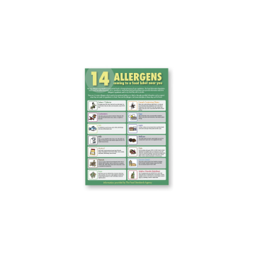 The 14 Allergens Guide for Staff Notice