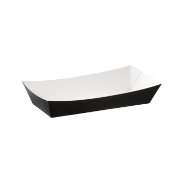 Black Cardboard Medium Meal Tray (Pack 125)