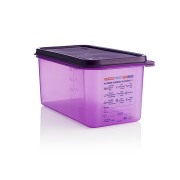 Araven Allergen GN Container &amp; Lid 1/3 150mm 6.0 Litre