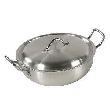 Super Wok Aluminium Karahi &amp; Lid No 7 36cm