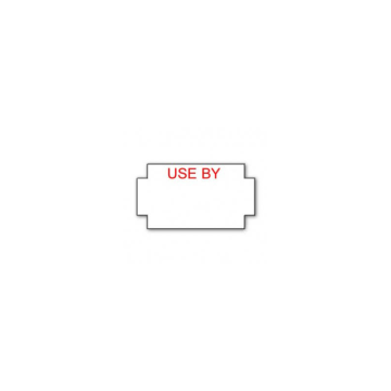 SATO NOR 3/9 B Labels White &quot;USE BY&quot; Freeze Adhesive (Pack 15000)