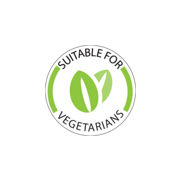 Removable ‘Suitable for Vegetarians’ Label - 25 x 25mm (Pack 1000)