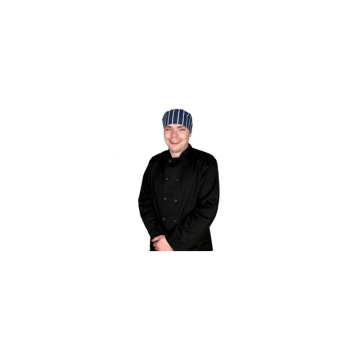 Chef Beanie Hat Skull Cap Butcher Strip