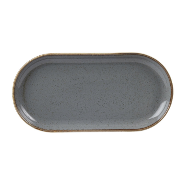 Seasons Storm Narrow Oval Plate 30cm
