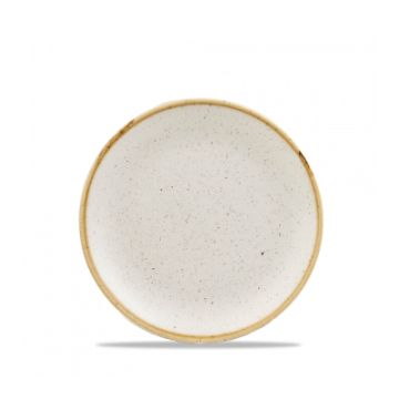 Churchill Stonecast Nutmeg Cream Evolve Coupe Plate 6.5&quot;