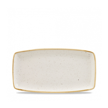 Churchill Stonecast Barley White x Squared Oblong Plate 13.75&quot;