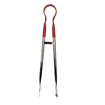 Colour Coded Stainless Steel Grill / Steak Tong 21&quot; Red
