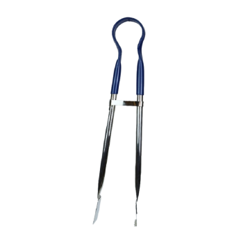 Colour Coded Stainless Steel Grill / Steak Tong 21&quot; Blue