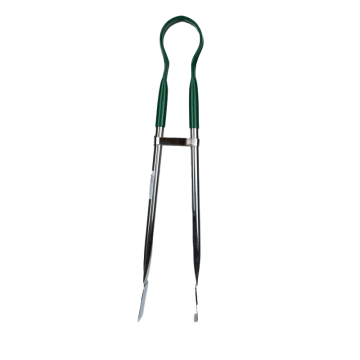 Colour Coded Stainless Steel Grill / Steak Tong 21&quot; Green