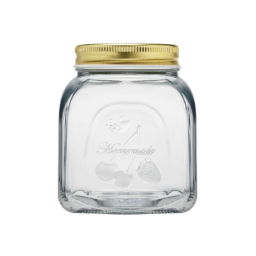 Homemade Airtight Jar with Gold Lid 0.5Ltr