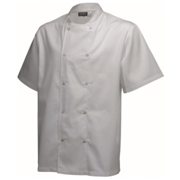 Portwest Cumbria Chef&#039;s Jacket Short Sleeve White X Small - C733