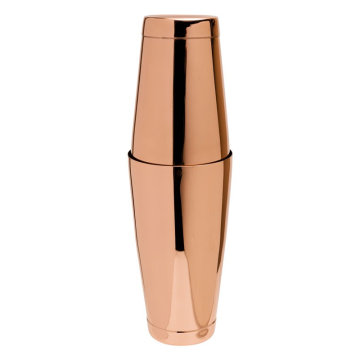 Copper 18oz &amp; 28oz Weighted Tin on Tin Cocktail Shaker