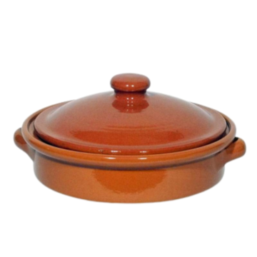Emilio Terracotta Serving Dish with Lid 25cm