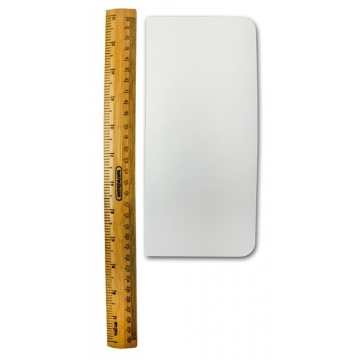 Tall Plastic Side Scraper 20cm (8&quot;)