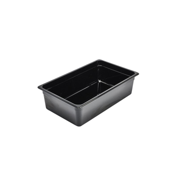 Gastronorm Pan Black Polycarbonate 1/1 150mm Deep