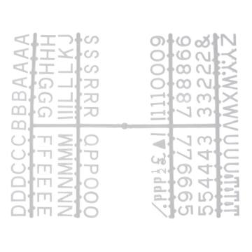 3/4&quot; Letter Set - (540 characters) White