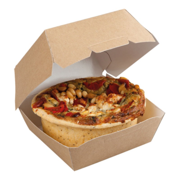 Standard Kraft Clamshell Boxes 89/109 x 89/109 x 70mm (Pack 250)