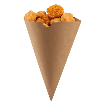 Standard Kraft Cones 182 x 182mm (Pack 1000)