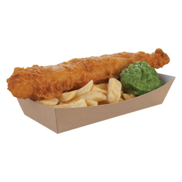 Small Kraft Trays 220/190 x 115/85 x 45mm (Pack 250)
