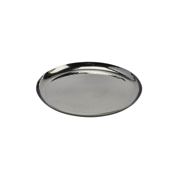 Steel Hammered Round Plate / Platter 9.5&quot; / 24cm