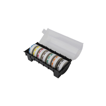 Plastic 7 Day Label Dispenser with 7 Round Day Of The Week Labels