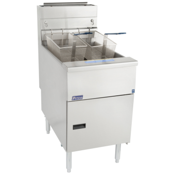 Pitco SG18S Free Standing Twin Basket Single Tank LPG Gas Fryer