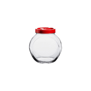 Bella Glass Spice Jar with Red Lid 200ml (Pack 3)