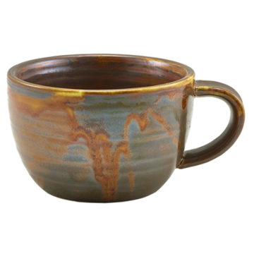 Genware Terra Porcelain Rustic Copper Coffee Cup 28.5cl/10oz
