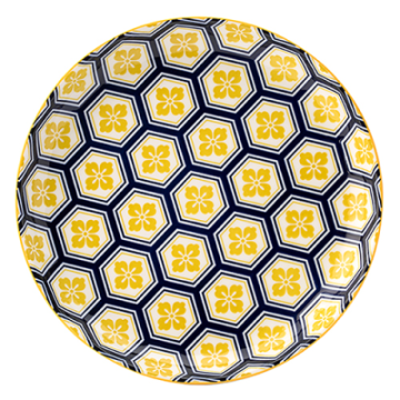 Cadiz Blue &amp; Yellow Plate 8&quot;