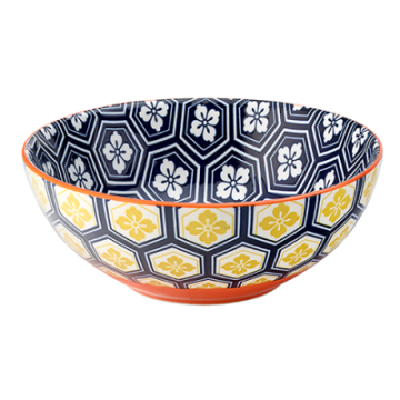 Cadiz Blue &amp; Orange Bowl 6.3&quot;