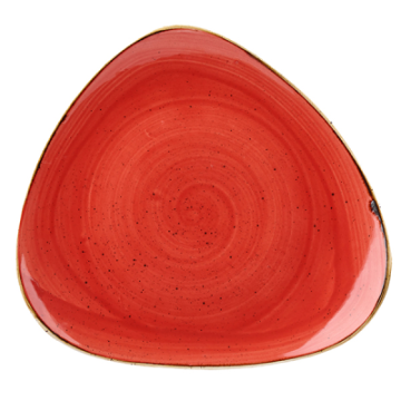 Churchil Stonecast Berry Red Lotus Plate 7&quot;