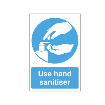 300x200mm Use Hand Sanitiser, self adheisve vinyl notice