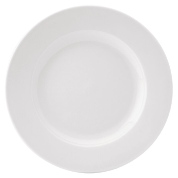 Pure White Wide Rim Plate 9&quot; (23cm)