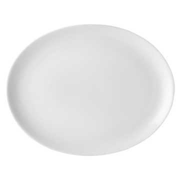Pure White Oval Plate 14&quot; (36cm)