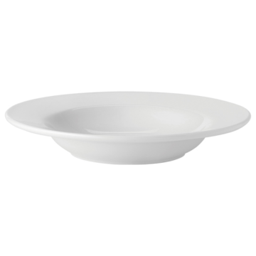 Pure White Rimmed Soup 9&quot; (22.5cm)