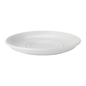 Pure White Double Well Saucer 6&quot; (15cm)