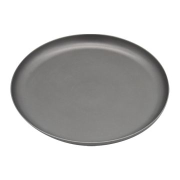 Vintage Steel Round Plate 24.5cm