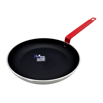Cooksmill Aluminium Teflon Non Stick Induction Frying Pan Red Handle 28cm