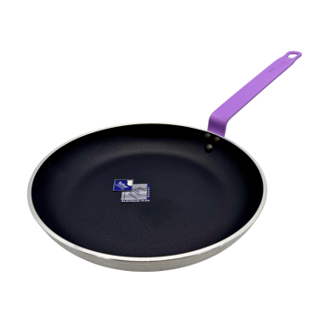 Cooksmill Aluminium Teflon Non Stick Induction Frying Pan Purple Handle 28cm