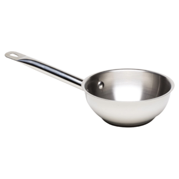 Genware Stainless Steel Sauteuse Pan 1 Litre / 16cm dia 5cm high