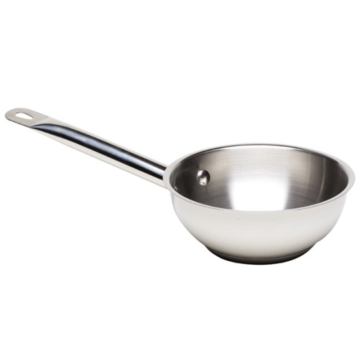 Genware Stainless Steel Sauteuse Pan 1.6 Litre / 20cm dia 5cm high