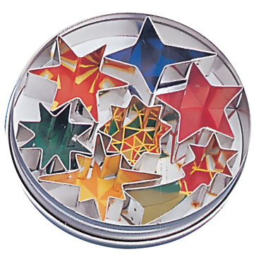 Pastry Cutters Stainless Steel 12.5 x 2cm Set of 7 Stars