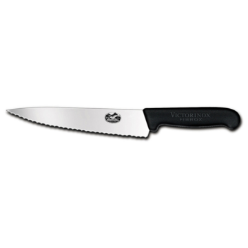 Victorinox Fibrox Handle Chefs Knife with Serrated Edge 25cm