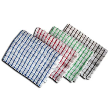 Terry Check Tea Towel in Assorted Colours 46x68cm (Pack 10)