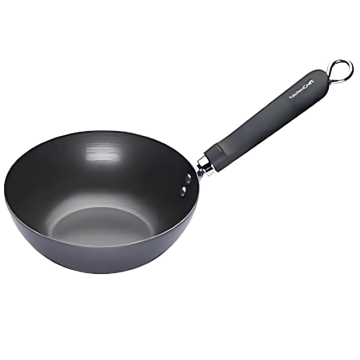 Kitchen Craft Pure Oriental Carbon Steel Non Stick Wok 20cm