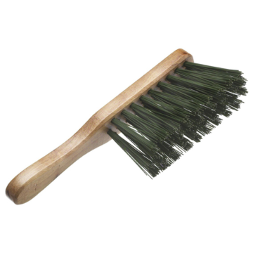 Wooden Bannister Hand Brush Stiff Green PVC