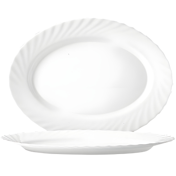 Luminarc Trianon White Oval Platter 35cm x 24cm