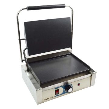 Commercial Electric Heavy Duty Panini Grill Smooth Upper and Lower Plates