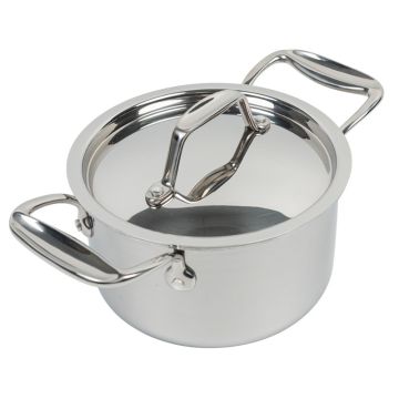 TriPly Stainless Steel Casserole and Lid 16cm